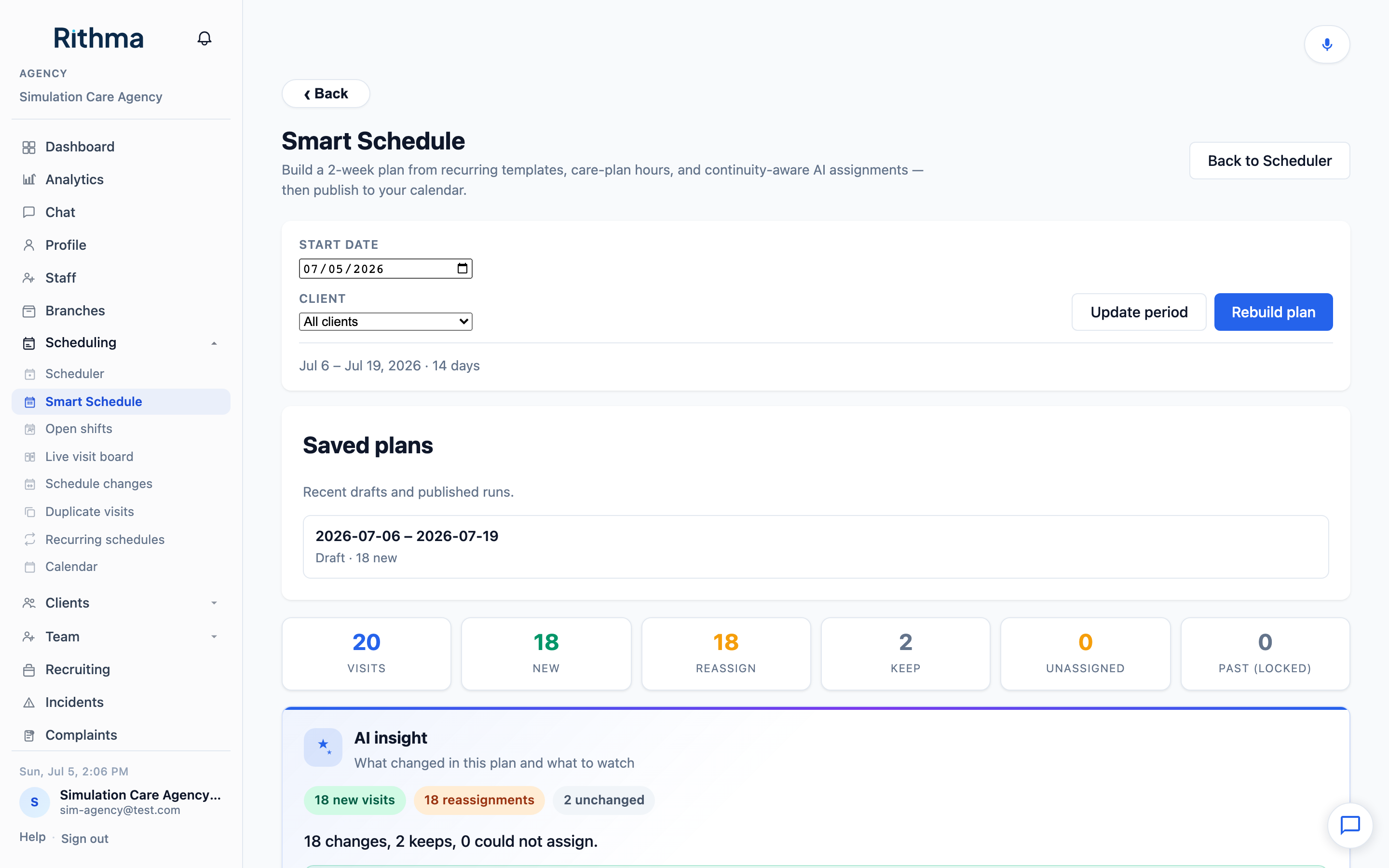 Smart Schedule.